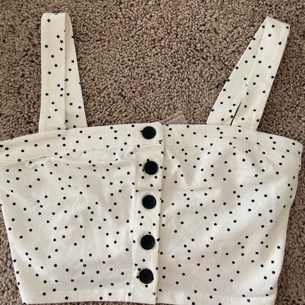 Forever 21 Star Printed Crop